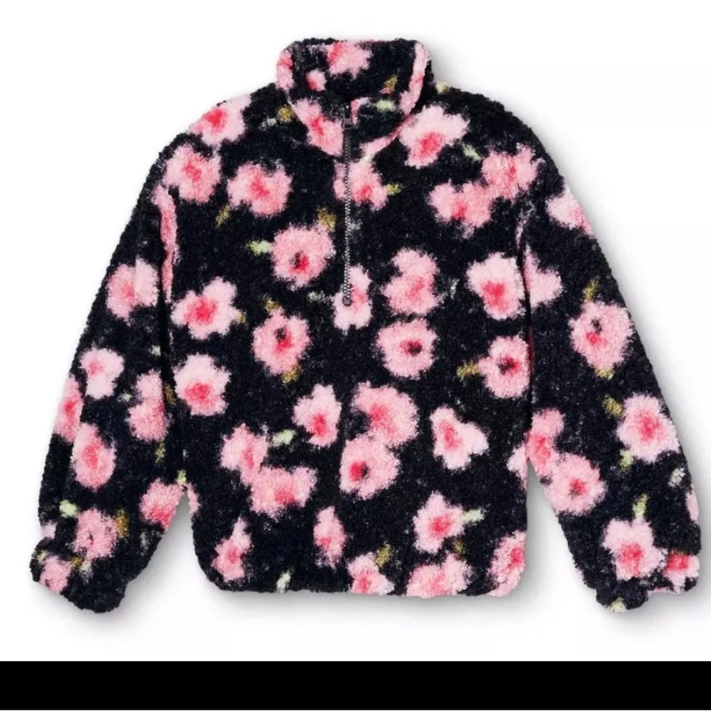 Sandy Liang x Target floral print sherpa jacket Size L - Picture 3 of 8